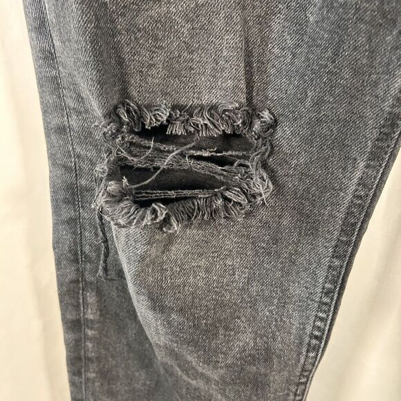 We the Free Jeans Womens 31 Grey Denim Button Fly High Rise Pockets Cotton Blend - Picture 5 of 13